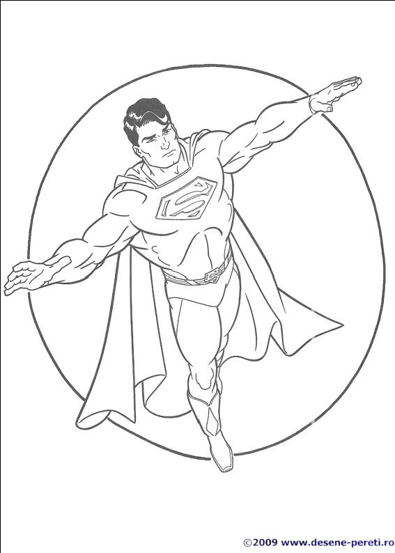 superman desene colorat